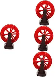 4pcs Artificial Rockery Rotation Wheel Photo Prop Water Wheel Fountain Replacement Decorative Pond Home Decorative
