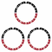 12 BEZEL INSERT FOR ROLEX GMT 1670 1675 16750 16753 16758 WATCH COKE RED/BLACK
