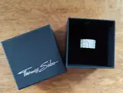 Thomas Sabo large 925 silver ring, 52, NEW! RRP £165