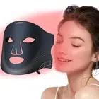 LED light therapy mask (model FM-01),4 Colors led face mask light therapy,Por...