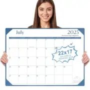 Desk Calendar 2025-2026 with Desktop Mat, Simplified Large 22" x 17" Desktop ...