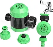 Nikou Mechanical Water Timer, Sprinkler Water Timer with Automatic Irrigation Controller System, Outdoor Garden Hose Sprinkler Timer for Yard Lawn (Green)