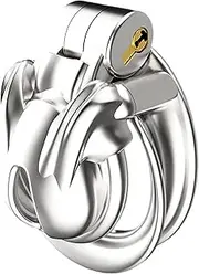 Stainless Steel Penis Cage Chastity Cage Chastity Belt Man Chastity Cage Male SM Bondage Cock Cage Chastity Penis Cage Sex Toys For Men(Nub,52mm)