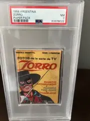1958 ARGENTINA ZORRO PAPER PACK PSA 7