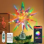 Christmas Tree Topper Star 3D Moravian Star Tree Topper PET Christmas Star