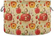 Cartoon Fruit Princess Cute storage basket foldable and waterproof storage box with sturdy handle bins tall Decoration for pantry laundry room kid