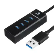 HUB9 Aluminum Alloy USB 3.0 to 4-Port USB 3.0 OTG Hub Adapter 1M