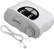 Automatic Nail Clippers for Adults,Automatic Toenail Cutter | LED Nail Clipper with 3-Speed Settings & Scraps Storage for Baby Care, Seniors & Home Manicure, Fingernail Polishing Tool