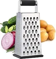 Cheese Grater, Box Grater for Cheese Stainless Steel Vegetable Slicer Food Shredder 4-Sided Convenience Gadgets for Kitchen