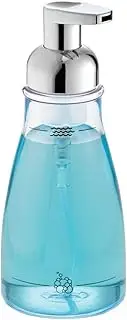 InterDesign - Foaming Soap Dispenser for Bathroom or Kitchen - Clear/Chrome - 3 x 7.5 inches, 14 oz