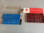 SET 24pcs VINTAGE J.S.STAEDTLER--GRAPHITE PENCILS NOS
