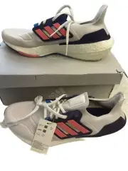 New Adidas Size 10.5 Women’s Ultraboost 22 Crystal White Turbo Running Shoes