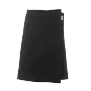 BOTTEGA VENETA black A-line double cavalry wool stretch envelope skirt Size 8 44