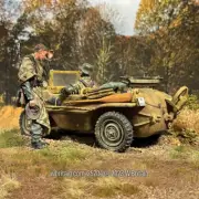 W.Britain 25204 VW Type 166 Schwimmwagen Panzer Lehr with driver (Britains)