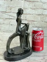 Vienna Bronze Statue -Striptease - signed by Mavchi French Sculpture Lost Wax