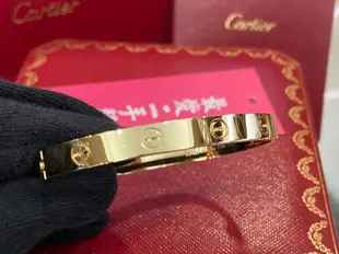 ☆最愛二手精品☆ CARTIER LOVE BANGLE 18K 750 卡地亞黃K金新版螺絲手環 17號 CRB6067517 XG5920