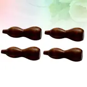 4pcs Chopstick Rest Wooden Flatware Rest Flower Chopstick Rest