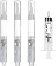 Poemtian Touch Up Paint Brush Pen Touch-Up Paint Pen Refillable Touch-Up Paint Pens for Walls for Wall Cabinets Furniture Stains Scratches with Touchup Paint Syringe (A)