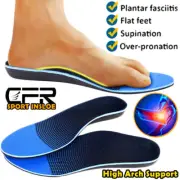 Orthotic Shoe Insoles Inserts Flat Feet High Arch Support Plantar Fasciitis Fit