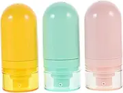 Healeved 3pcs Travel Lotion Bottles Durable Empty Toiletries Containers for Outdoor Use Refillable Travel Shampoo and Conditioner Bottles