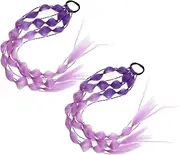 LIFKOME Decorative Bubble Ponytail Extension Wig 2pcs Set Hair Tie for Boys and Girls' Parties and Everyday