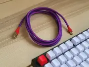 2M 6.5ft Custom Double Sleeved USB A to TYPE C Cable for Mechanical Keyboards