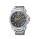 SEIKO精工錶Premier 男 開芯藍色網狀 機械腕錶 (SSA435J1) 43mm/SK008