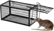 ThreeH Rodent Cage Trap Humane Live Animal Mice Catcher for Mouse Rat Chipmunk Squirrel Hamster and Weasel Large Size 11x5.5x5.5