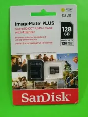 NEW - SanDisk Ultra Plus 128GB Micro SD UHS-I SDHC - 3DS / Wii / Switch / Tablet