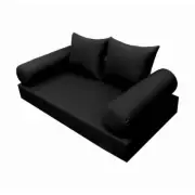 |COVER ONLY| Style4 Queen Knife Edge Daybed Mattress Bolster Pillow Covers AD109