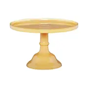 Ecology Glass Torte Cake Stand Dessert Display Holder 25x15.5cm Honey Yellow