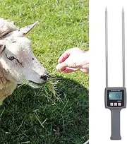 Digital Display Hay Tester, Portable Hay Water Meter with Precise Probe, Handheld Tester for Monitoring Forage Grass, Bran, and Leymus Chinensis