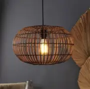 FITZ 13”.4 Bamboo Globe Hang Lamp (lightweight) Target brand NEW IN BOX