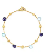 Marco Bicego 18K Yellow Gold Paradise Iolite & Blue Topaz Beaded Bracelet - Exclusive