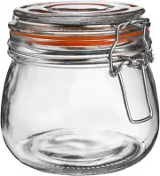 Frascos de Vidrio de 750ml con Tapas Hermeticas y Junta Goma Antifugas Frascos
