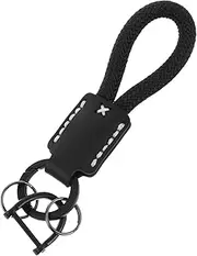 [BESPORTBLE] 1 Set Stylish Braided Cattlehide key Handmade Keychain for Car Keys Elegant Keychain Decoration with Strap Accessory for Backpack Bag Ornament