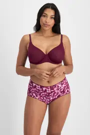 Jockey No Panty Line Promise® Micro Full Brief Underwear - Midnight Bloom, Size: 18, Silk