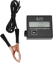 Carhar New Gasoline Digital Engine Tachometer Inductive Tachometer Waterproof with for Mower 2/4 Stroke