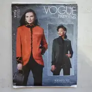Vogue V1713 Jackets Mandarin Collar Multi-seamed Misses All Sizes