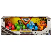 4pc Monster Jam Tough Treads 1:64 Diecast Grave Digger Trucks Kids 4y+
