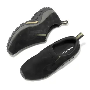Merrell 休閒鞋 Jungle Moc 男鞋 黑 麂皮 套入式 耐磨 懶人鞋 ML005555