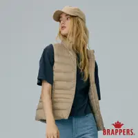 在飛比找蝦皮商城優惠-BRAPPERS 女款 立領修身仿絨棉背心-卡其