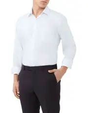 [Van Heusen] Classic Shirt 1 Col Plain Dobby in White