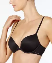 Calvin Klein Women's Perfectly Fit Plunge Push Up Bra QF1120 36D