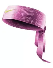New Womens Nike Head Tie Skylar Diggans 2.0 Pink /volt Headband Tennis Running