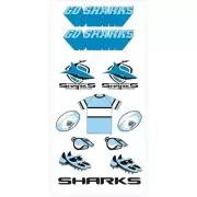Cronulla Sharks NRL Temporary TATTOO Sheet individual tattoos Christmas Gift