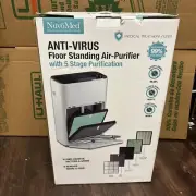 Nuvomed FIRE! NIB! Anti-virus Floor Standing Air Purifier W/5 Stage Purification