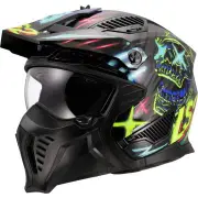 OF606 Drifter Rayz Black Blue 06 Helmet