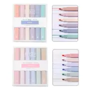 6Pcs/Pack Student Markers Pen Colored Highlighters Pens for School Art Projects