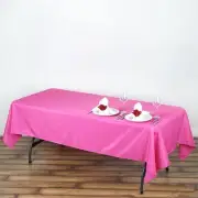 FUCHSIA 60x102" RECTANGLE POLYESTER TABLECLOTH Wedding Party Supplies